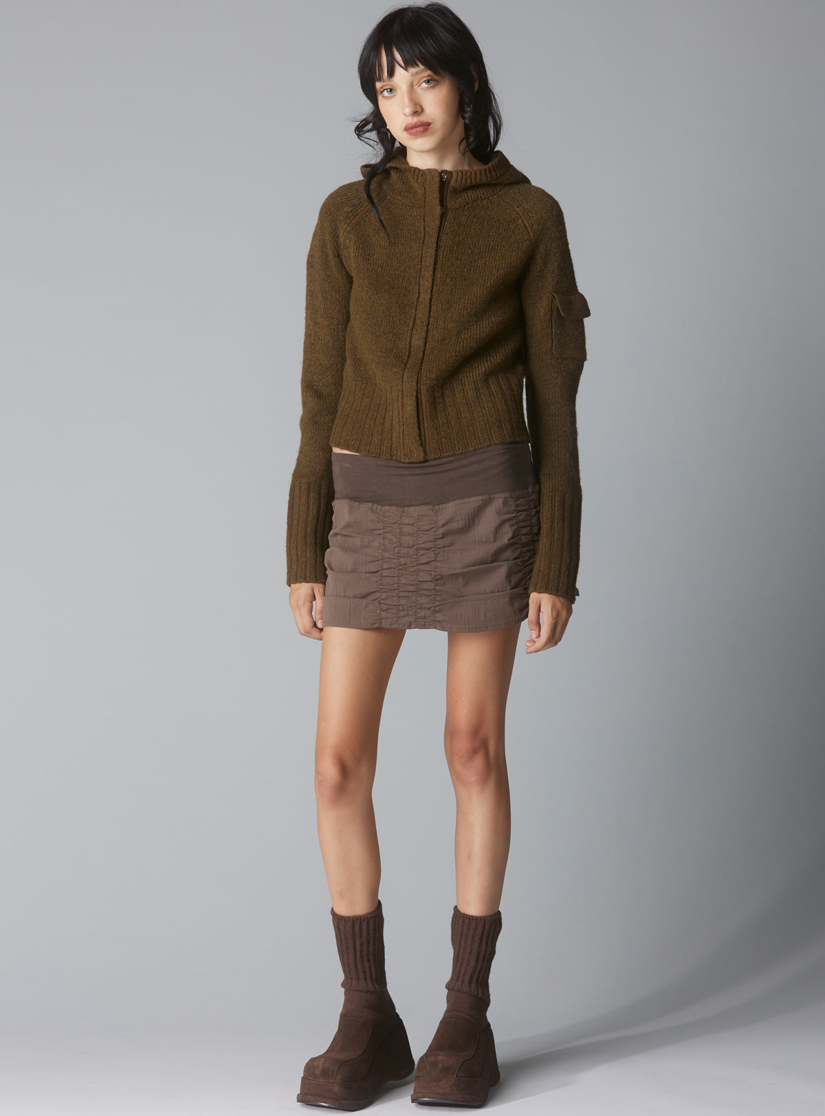 Xtro Sweater - Brown | UNIF Clothing on Sale