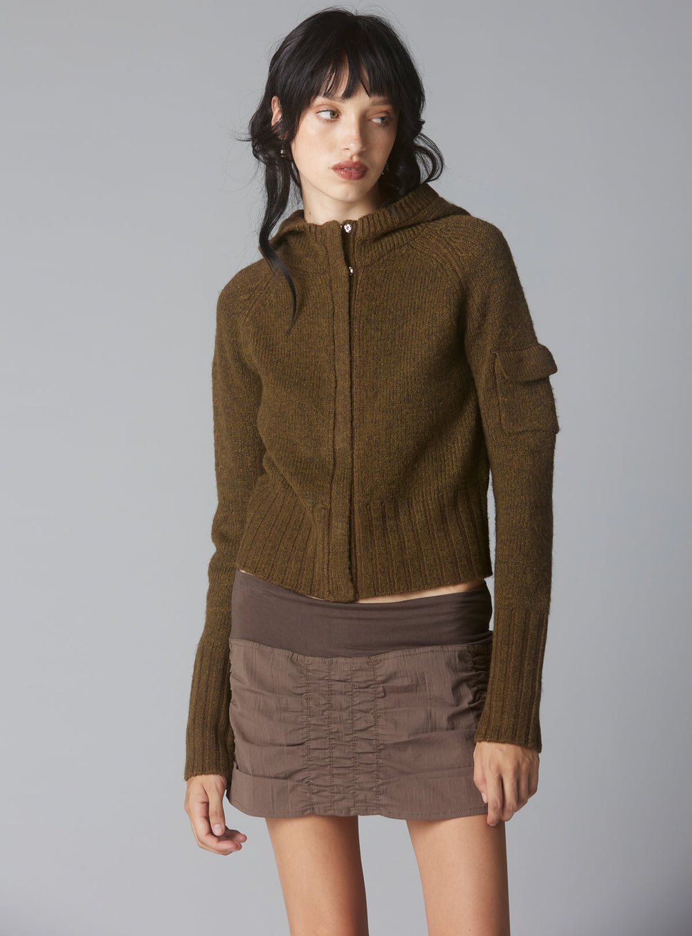Xtro Sweater - Brown | UNIF Clothing on Sale