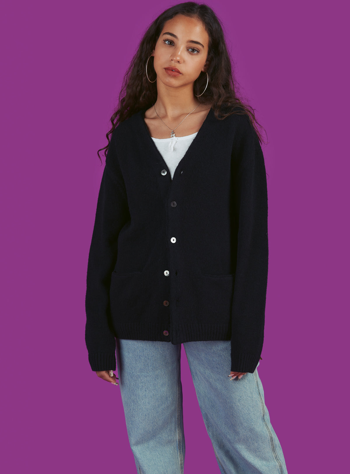 X Cardigan - Black | UNIF Clothing near me