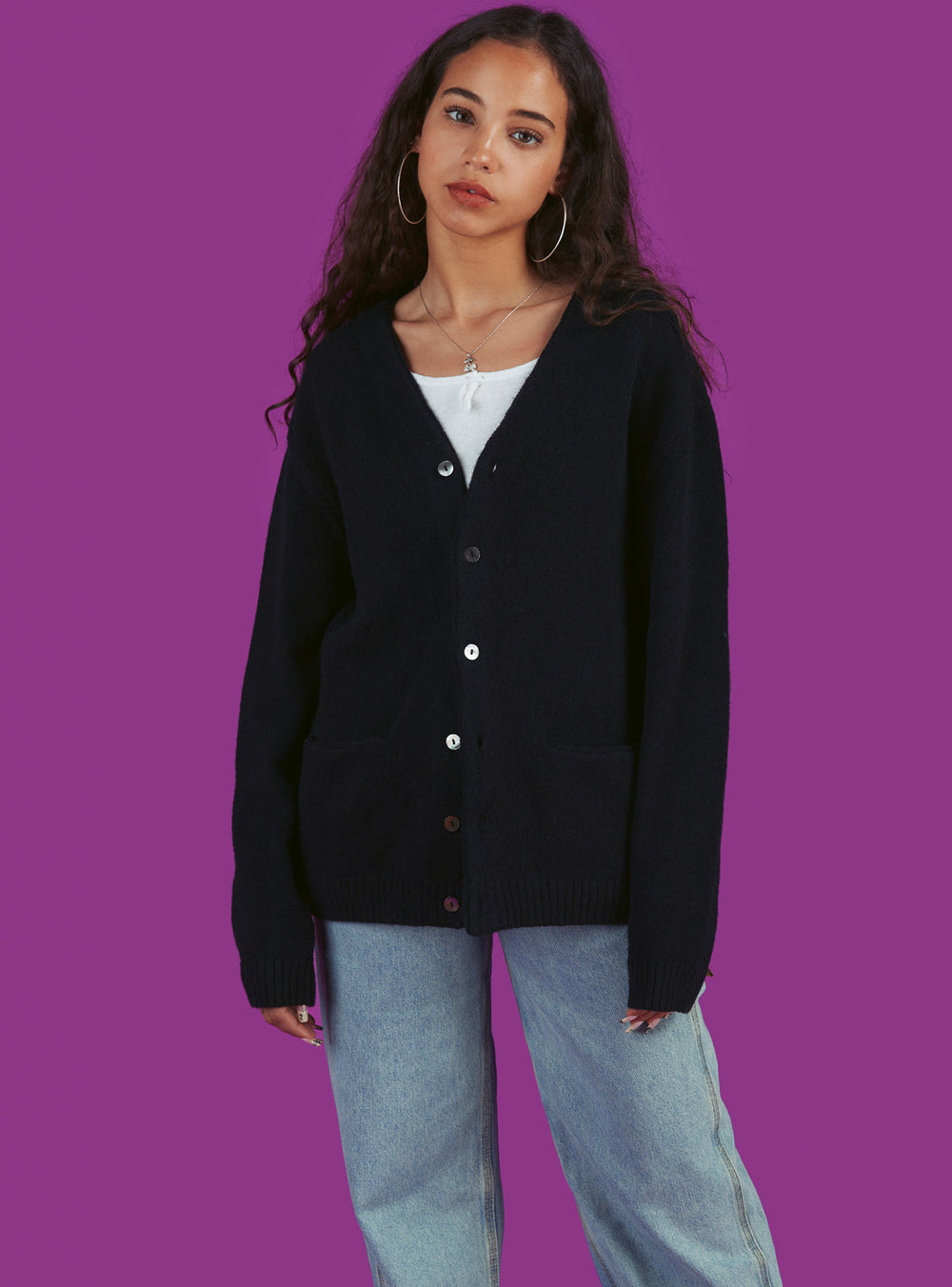 X Cardigan - Black | UNIF Clothing near me