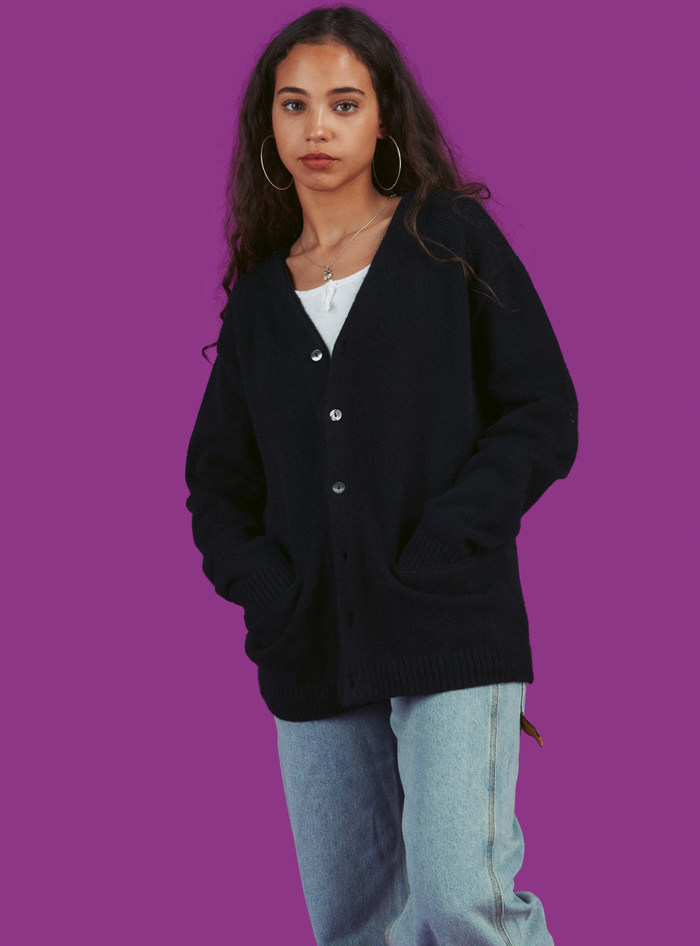 X Cardigan - Black | UNIF Clothing near me