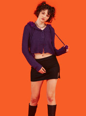 Fuku Cardigan - Purple | UNIF Clothing for Sale