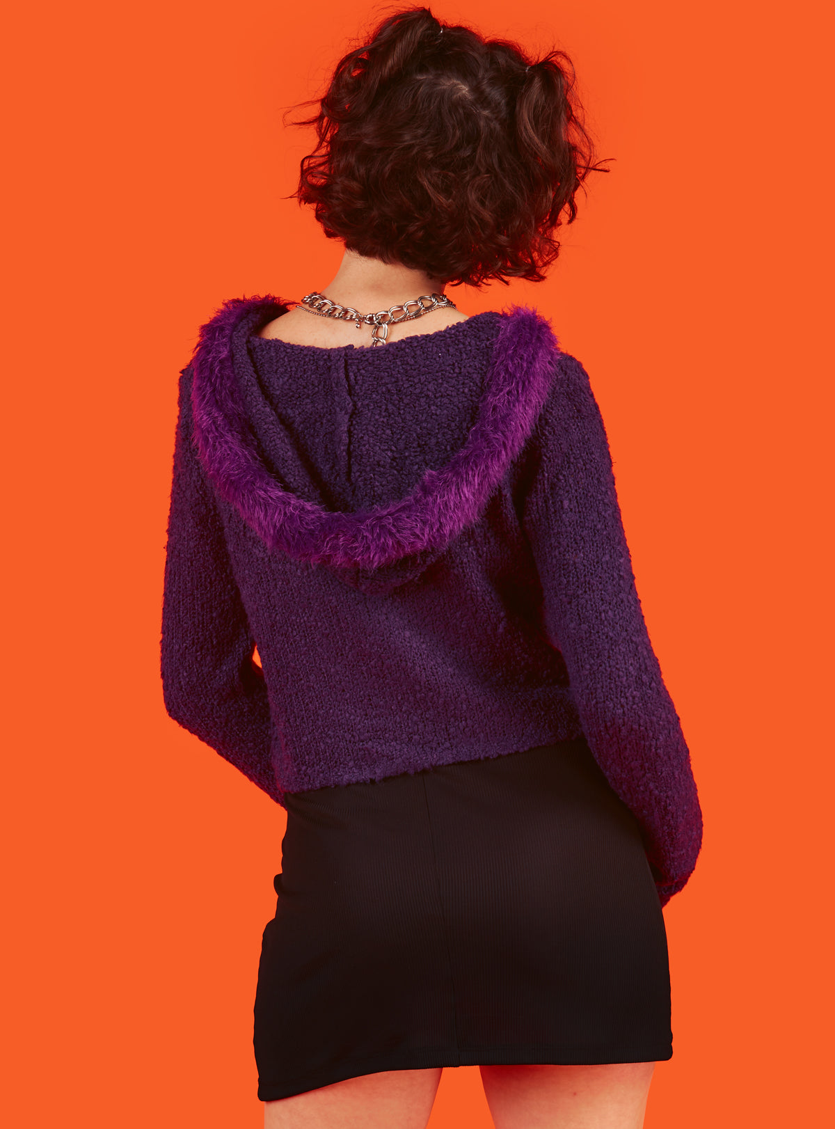 Fuku Cardigan - Purple | UNIF Clothing for Sale