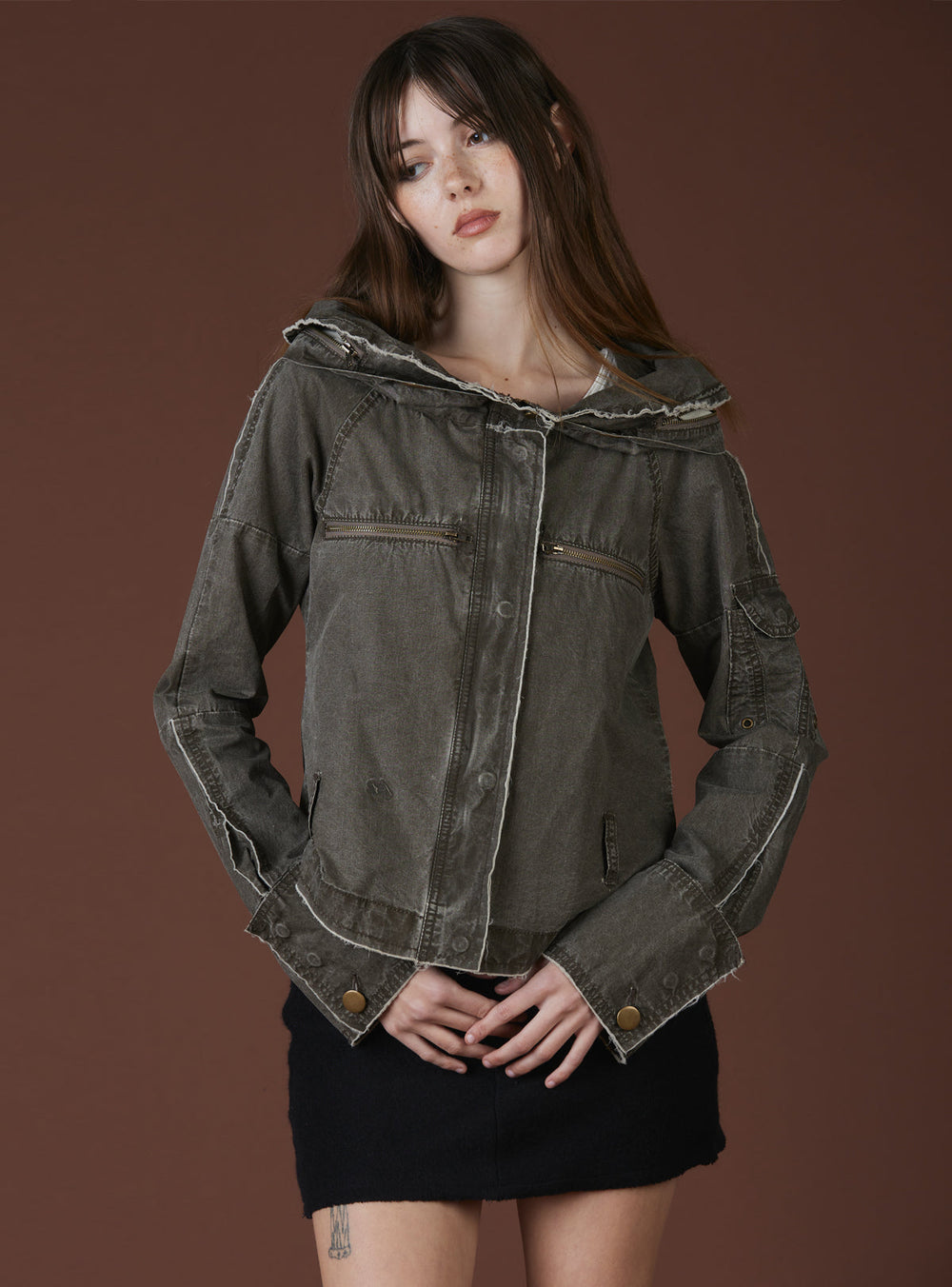 Effy Jacket - Acid Brown | UNIF Clothing near me