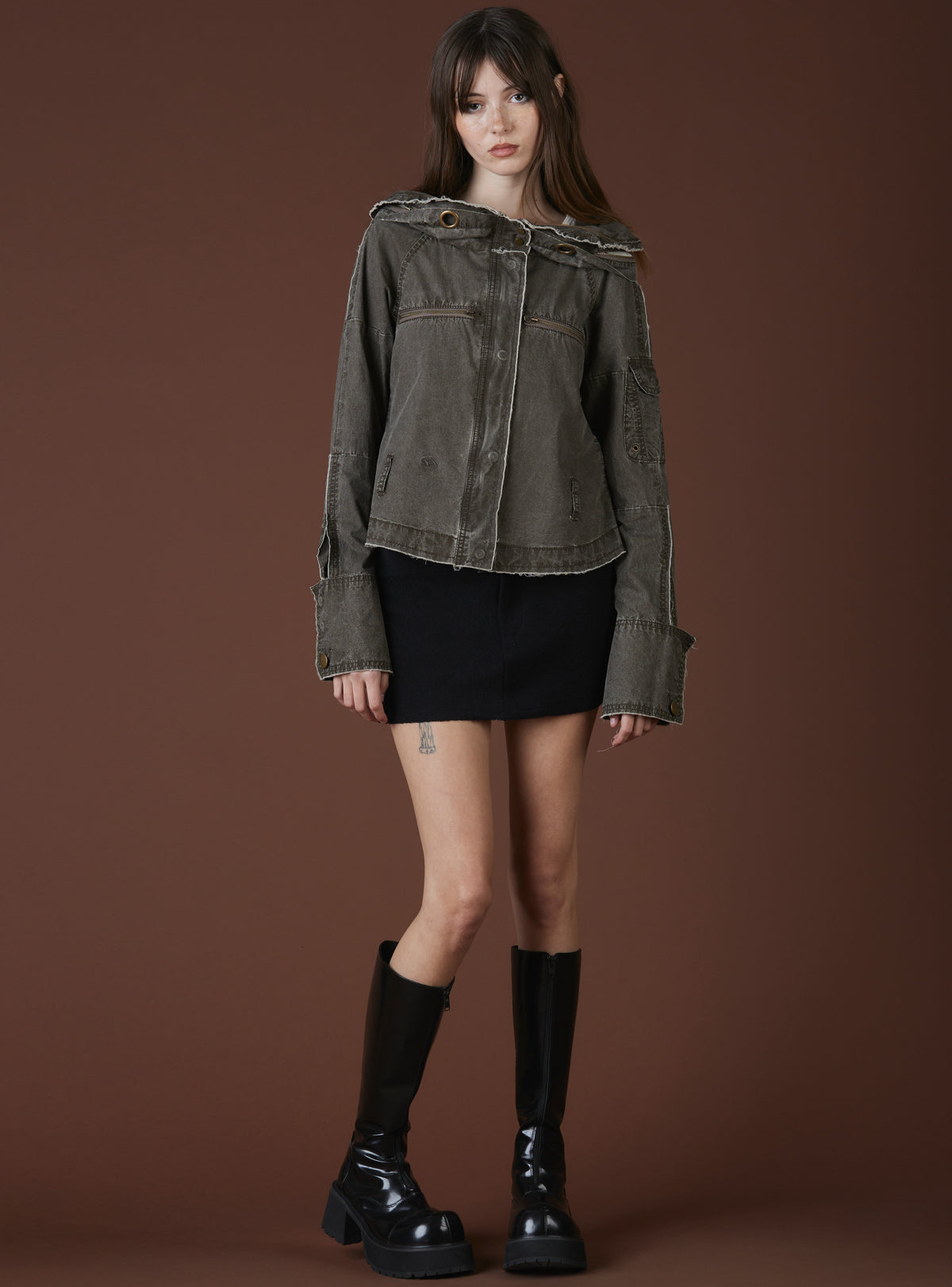 Effy Jacket - Acid Brown | UNIF Clothing near me