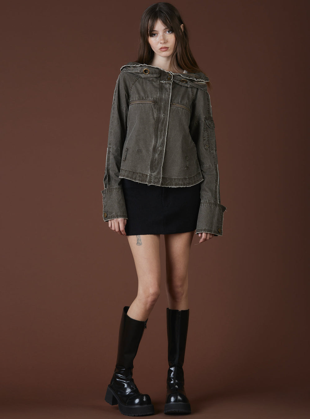 Effy Jacket - Acid Brown | UNIF Clothing near me
