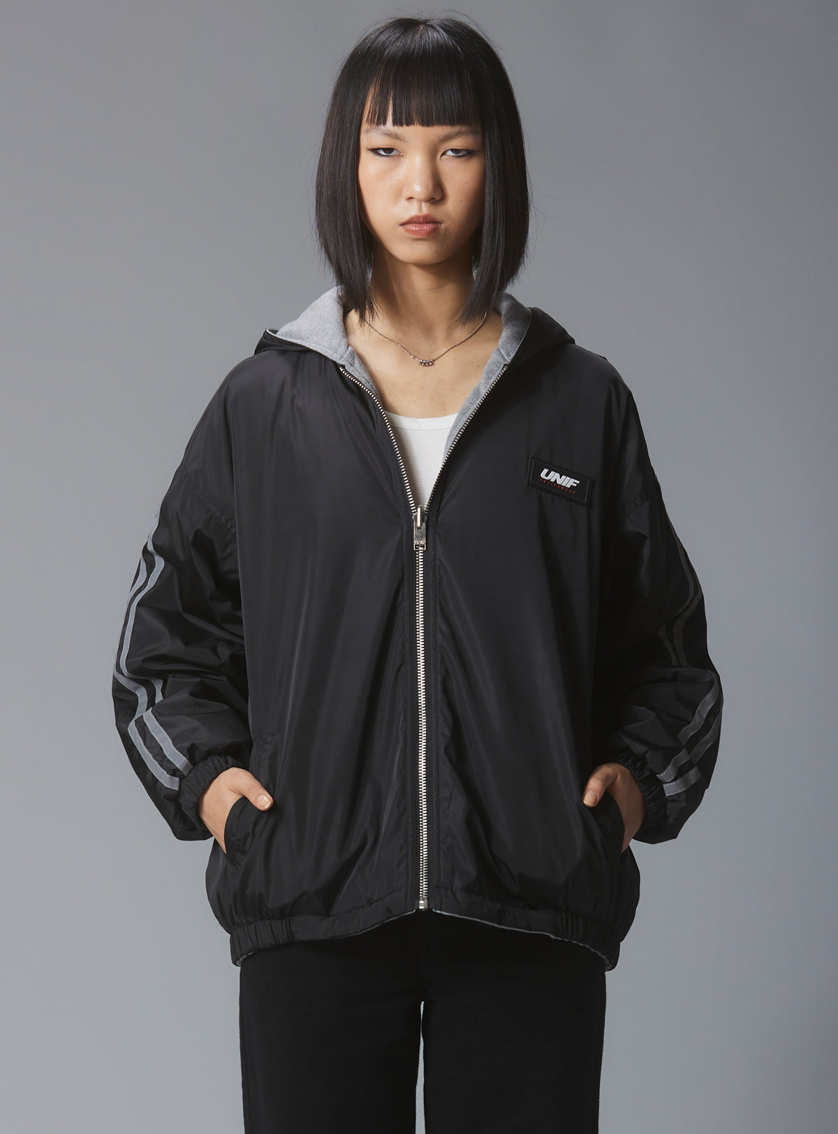 Klub Jacket - Black/Grey | UNIF Clothing outlet