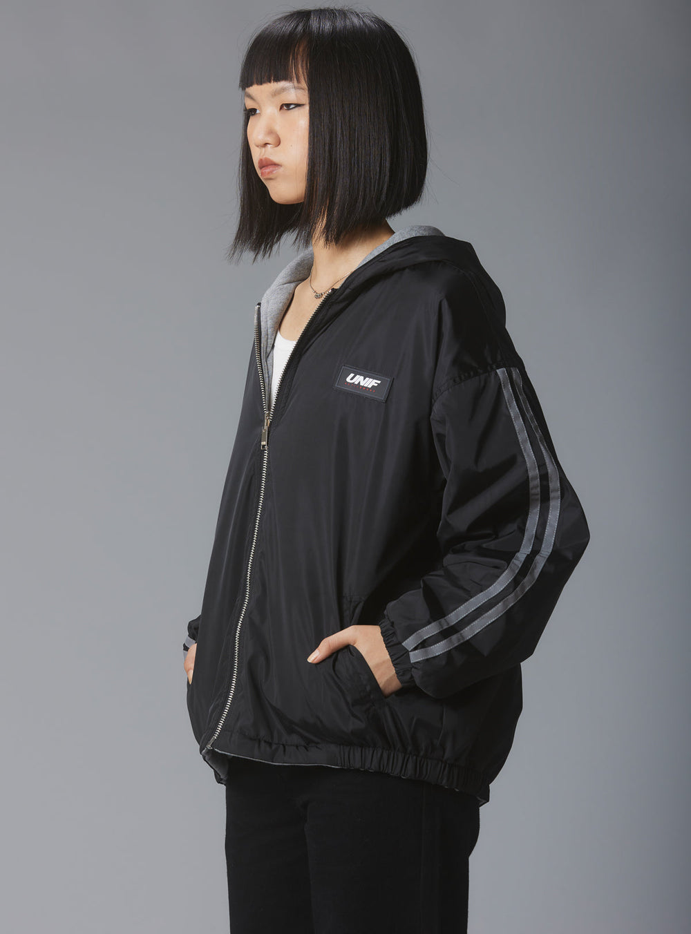 Klub Jacket - Black/Grey | UNIF Clothing outlet