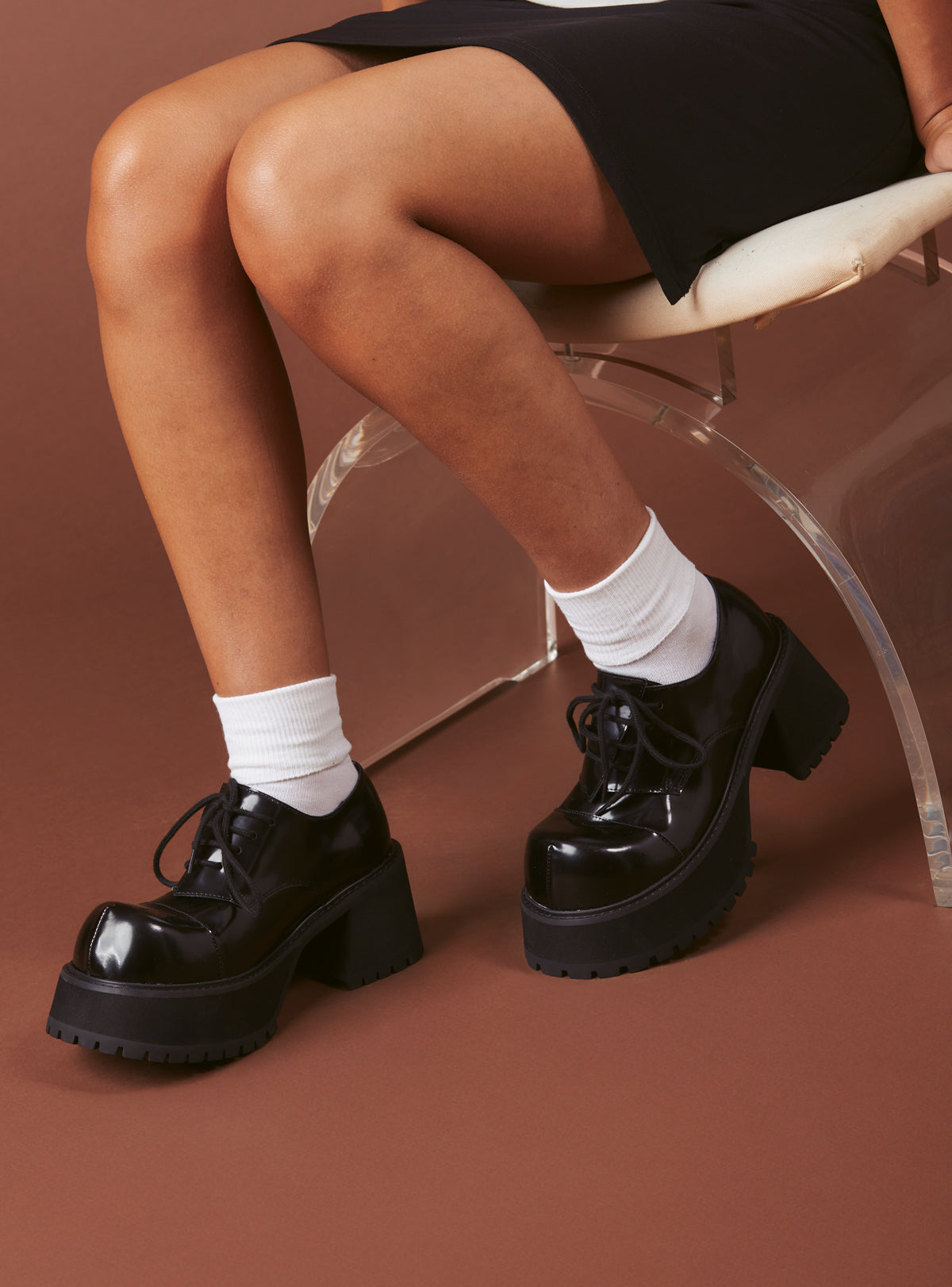 Zint Platform Oxford - Black | UNIF Clothing for Sale