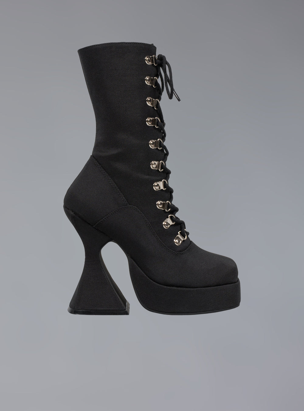 Victorian Lace Up Platform Heel - Black | UNIF Clothing on Sale