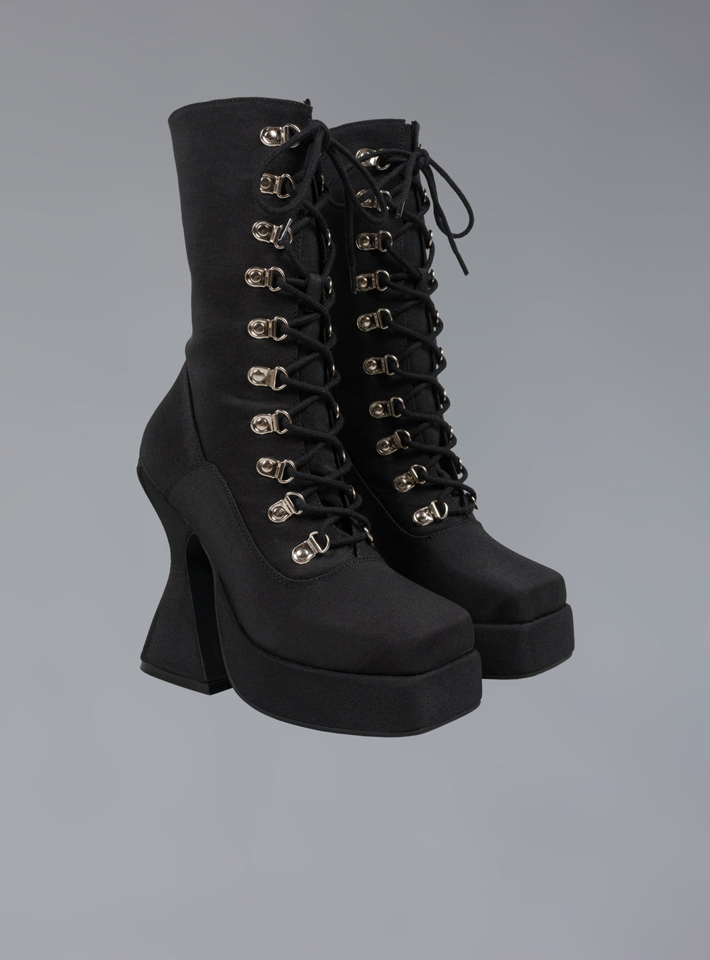 Victorian Lace Up Platform Heel - Black | UNIF Clothing on Sale