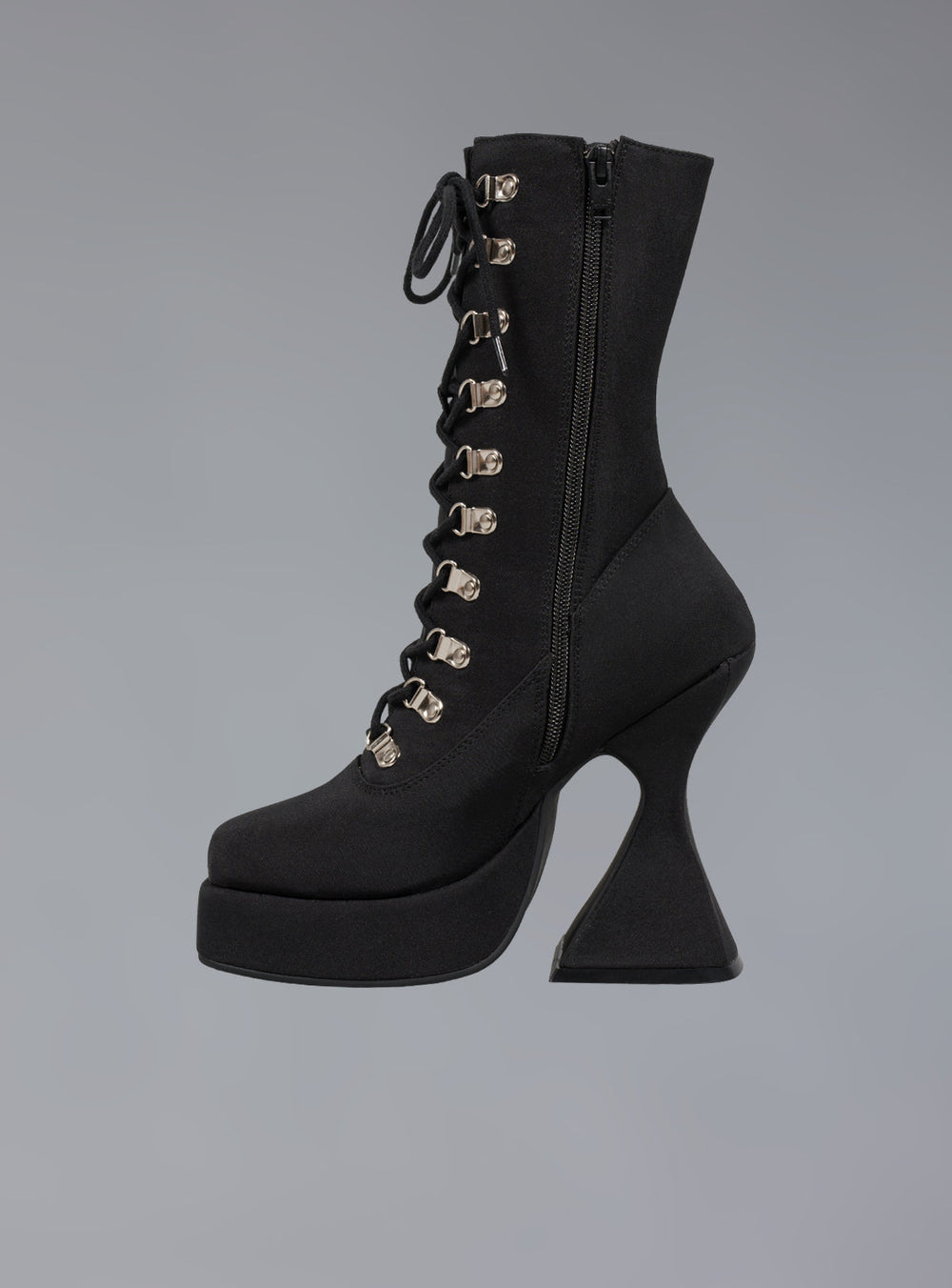 Victorian Lace Up Platform Heel - Black | UNIF Clothing on Sale