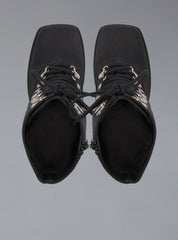 Victorian Lace Up Platform Heel - Black | UNIF Clothing on Sale