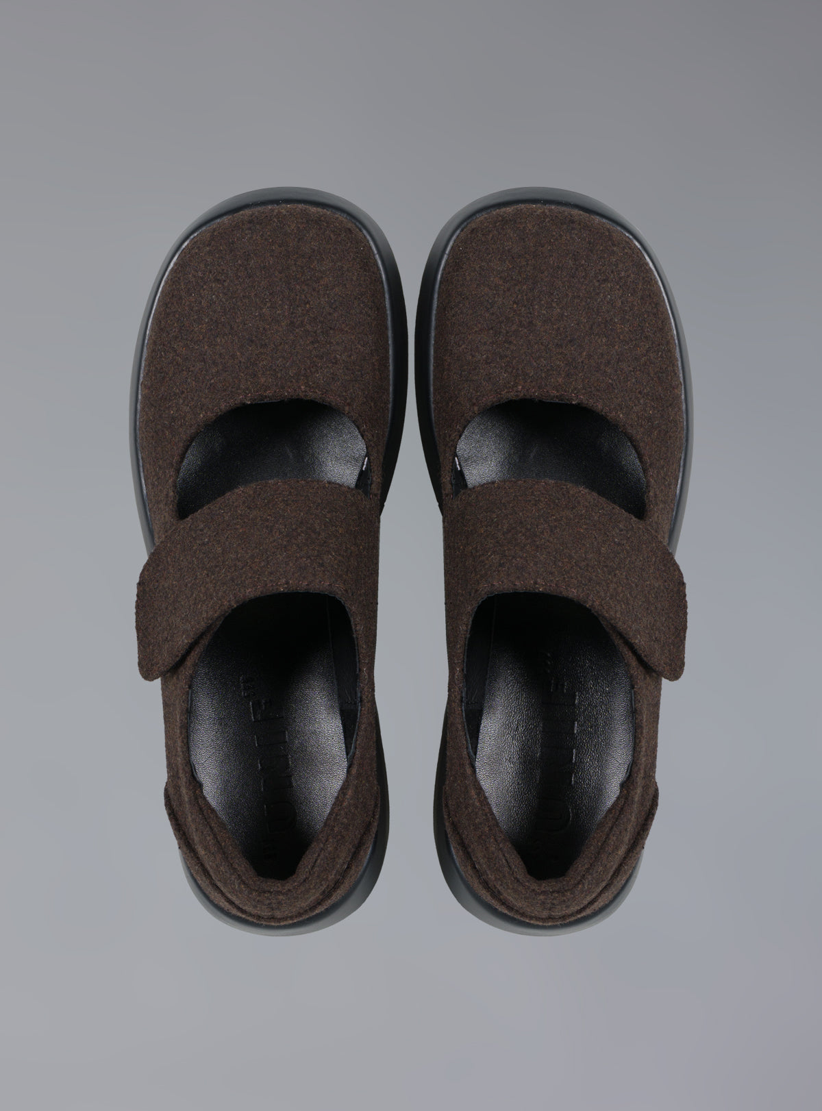 Felt Platform Sandal In Brown - Brown | UNIF Clothing discount