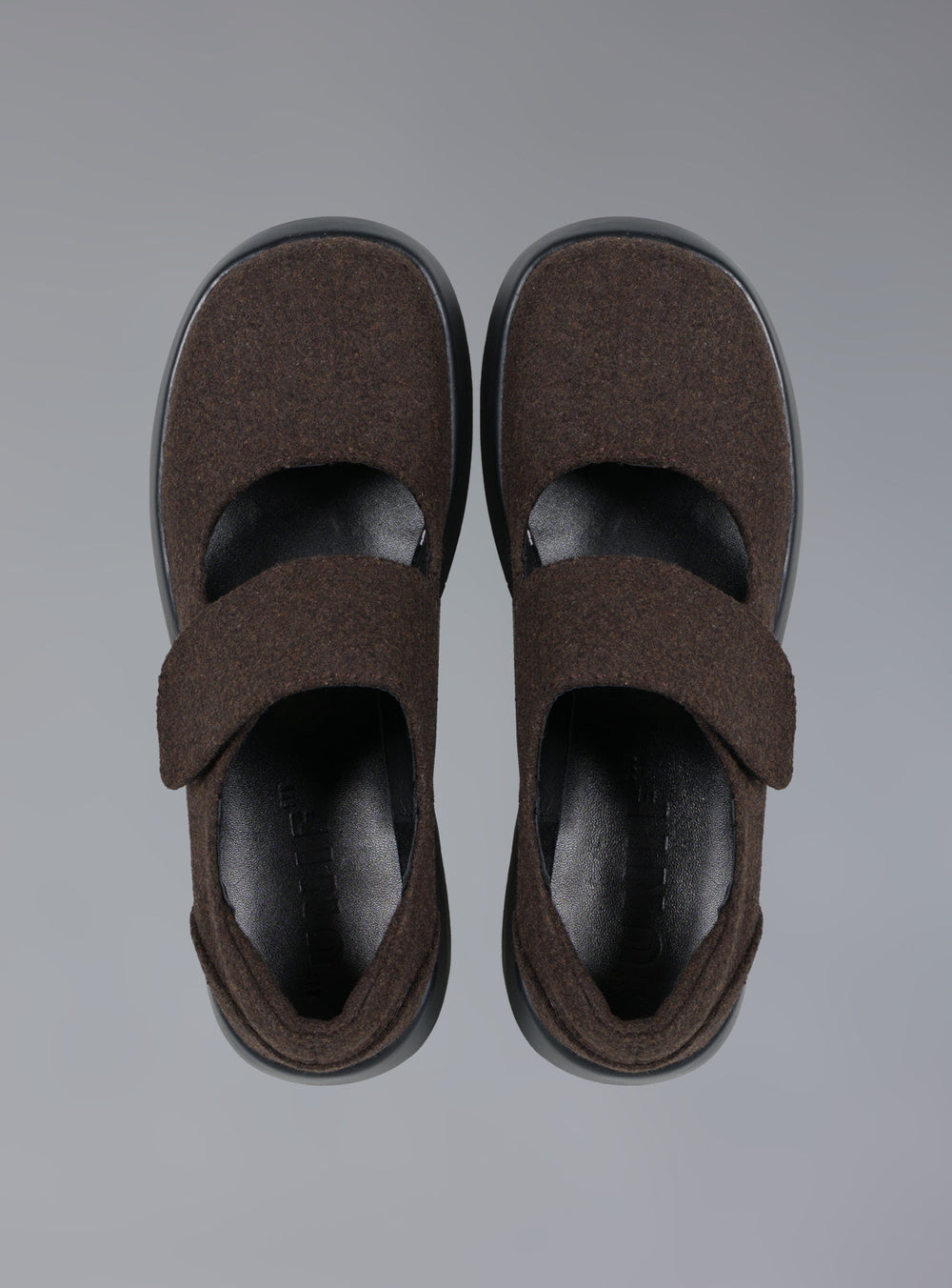 Felt Platform Sandal In Brown - Brown | UNIF Clothing discount
