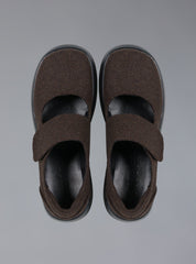 Felt Platform Sandal In Brown - Brown | UNIF Clothing discount
