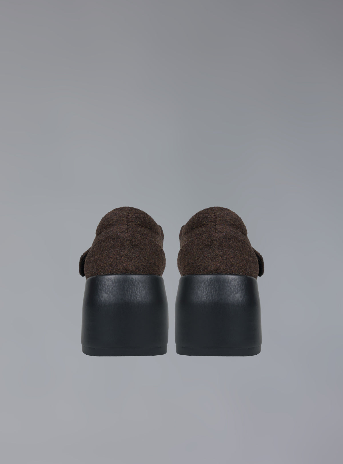 Felt Platform Sandal In Brown - Brown | UNIF Clothing discount