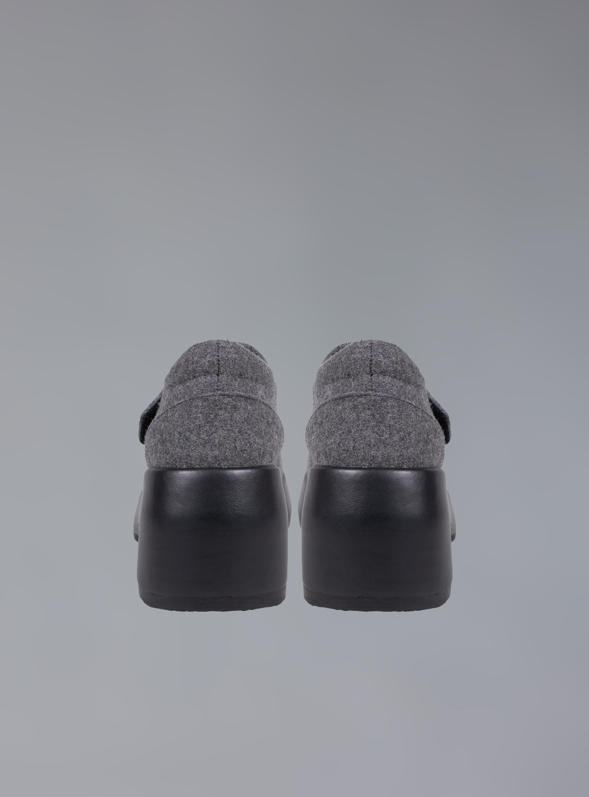 Felt Platform Sandal In Grey - Grey | UNIF Clothing near me