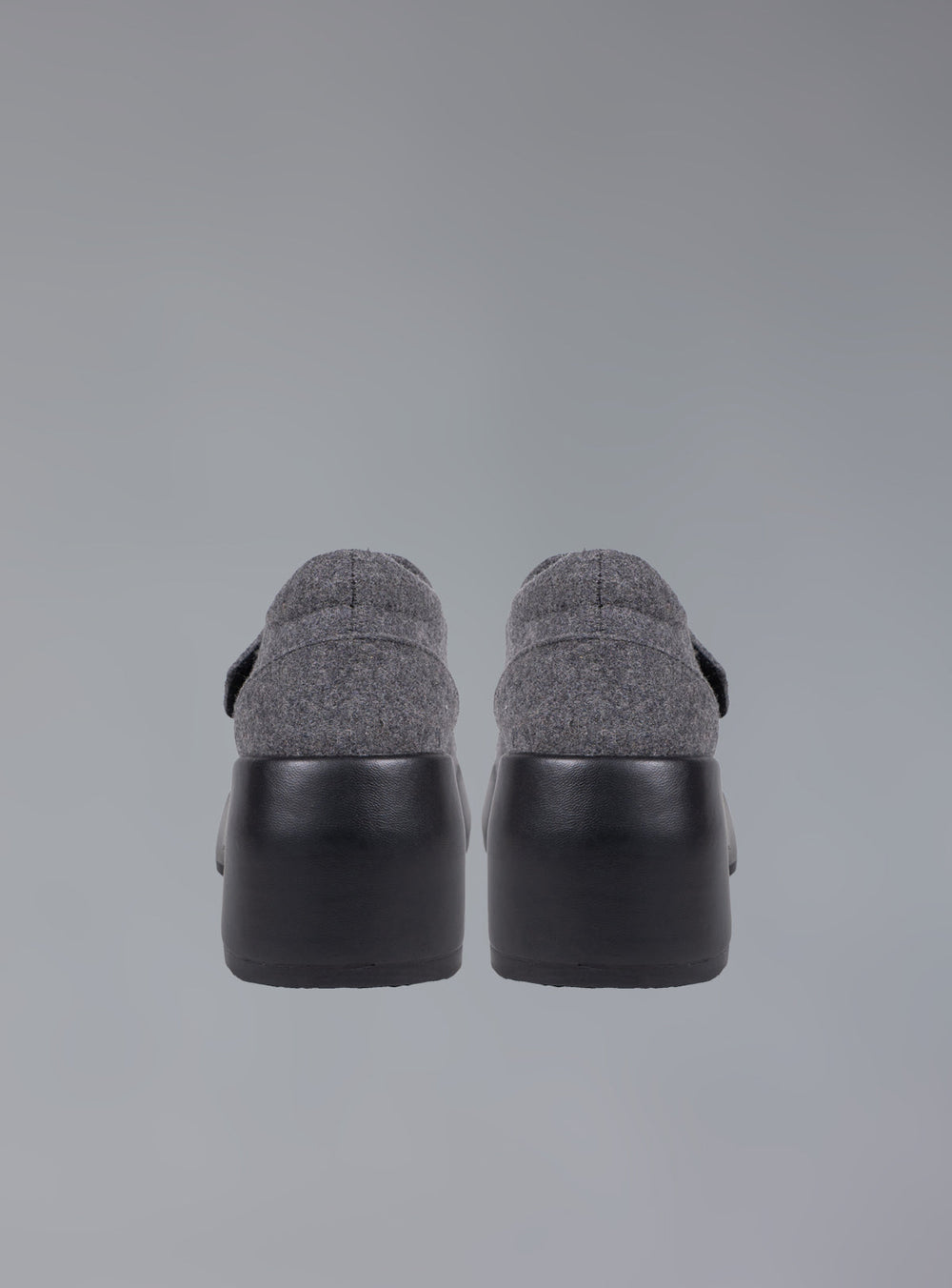 Felt Platform Sandal In Grey - Grey | UNIF Clothing near me