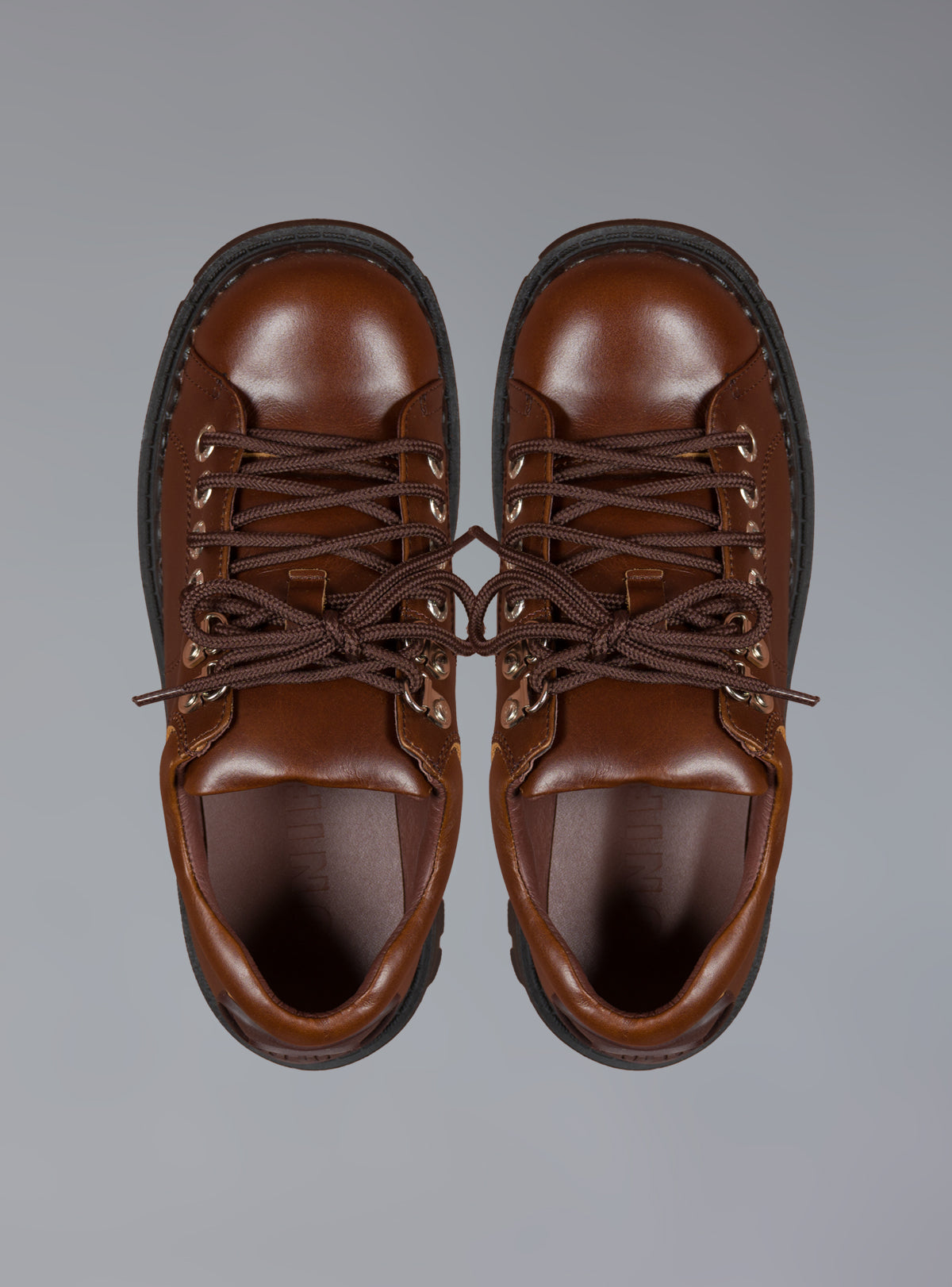 Low Top Leather Chunky Platform Boot in Brown - Brown | UNIF Clothing online