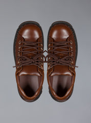 Low Top Leather Chunky Platform Boot in Brown - Brown | UNIF Clothing online
