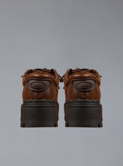 Low Top Leather Chunky Platform Boot in Brown - Brown | UNIF Clothing online