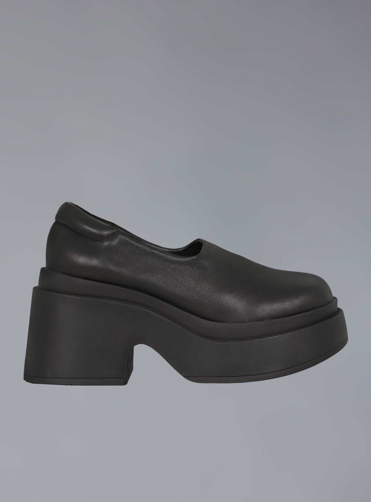 Platform Slip On Shoes in 90s Style - Black | UNIF Clothing Sale