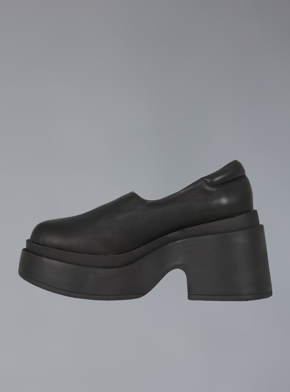 Platform Slip On Shoes in 90s Style - Black | UNIF Clothing Sale