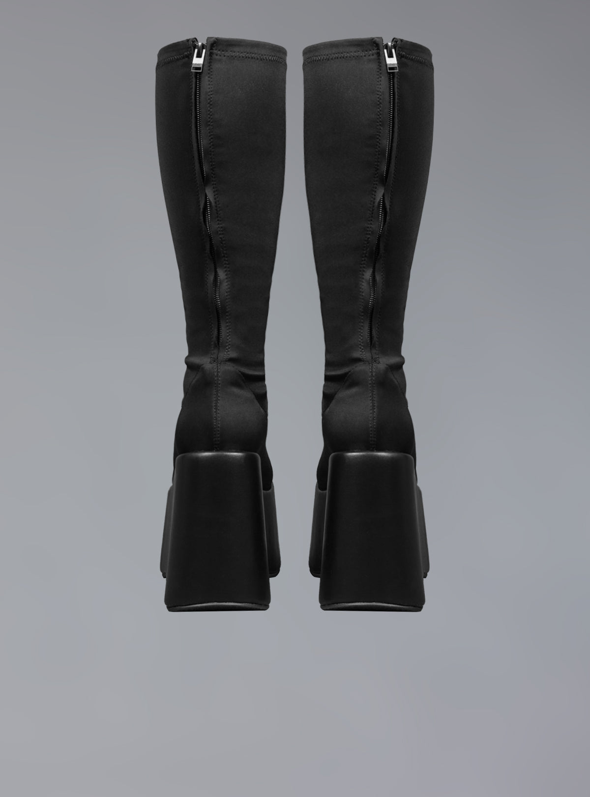 Platform Sock Boots With Super Stacked Sole - Black | UNIF Clothing on Sale