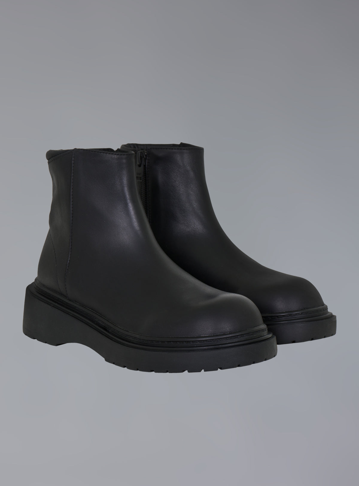 Zip-Up Leather Ankle Boot - Black | UNIF Clothing near me