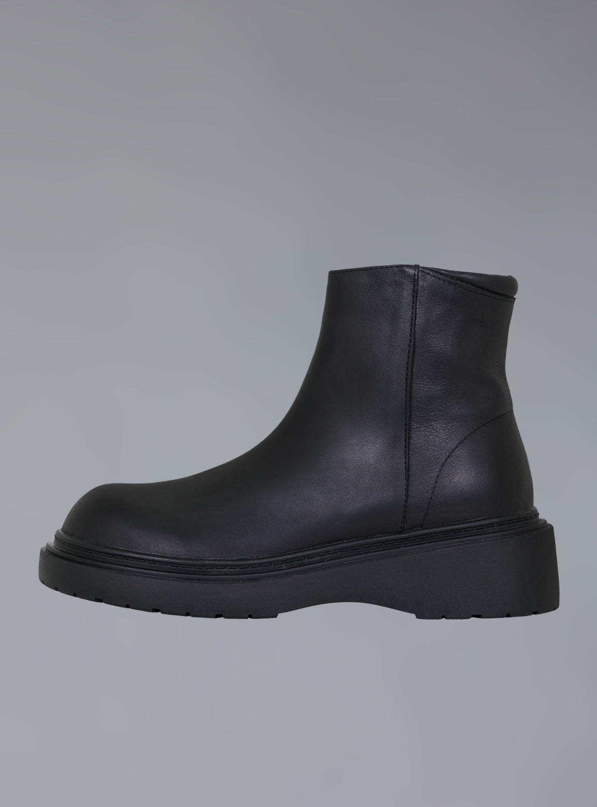 Zip-Up Leather Ankle Boot - Black | UNIF Clothing near me