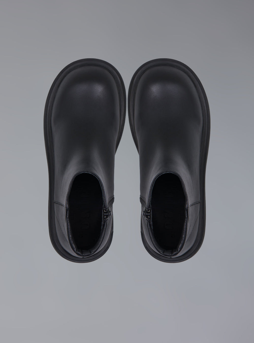 Zip-Up Leather Ankle Boot - Black | UNIF Clothing near me