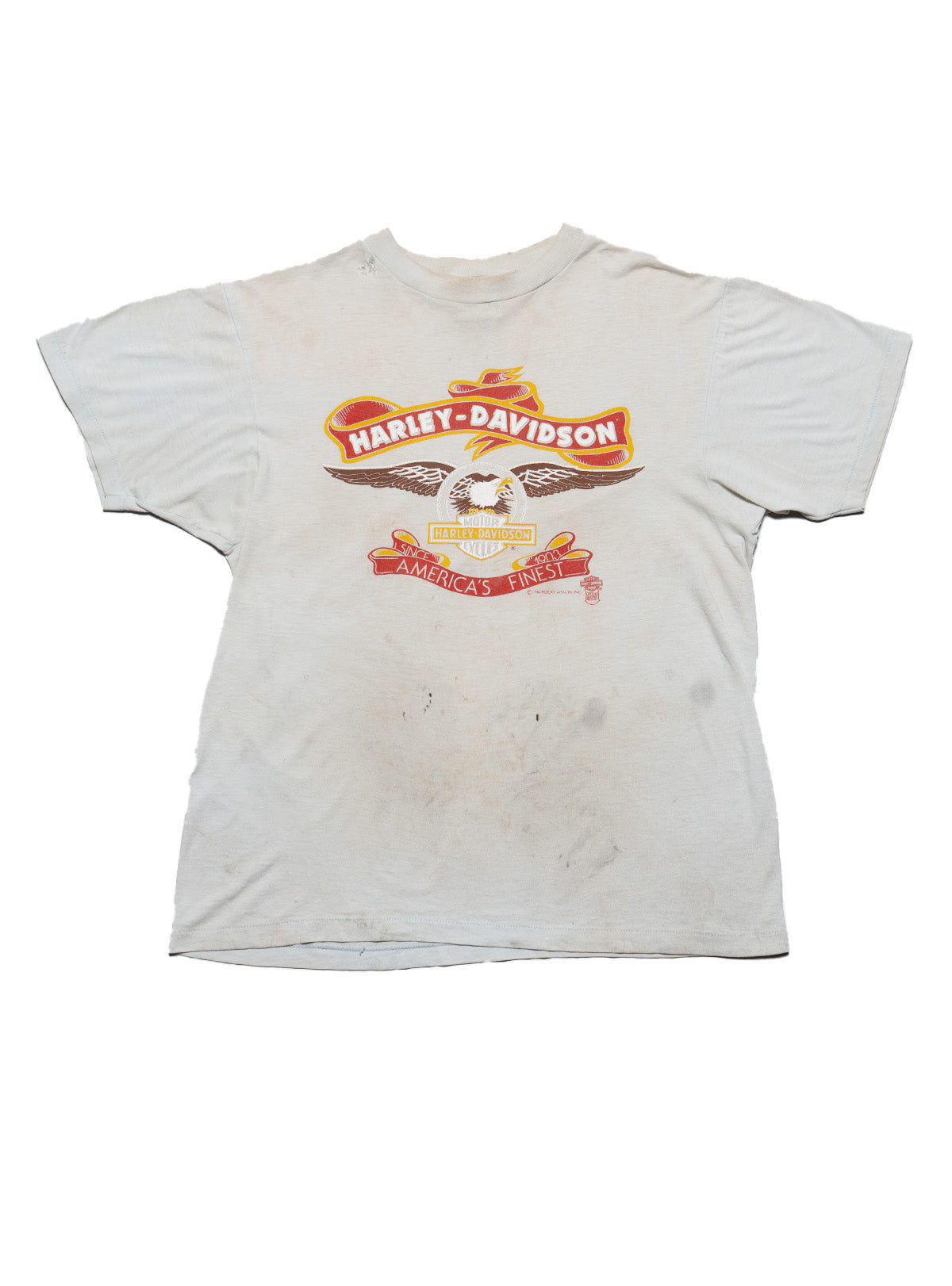 Vintage Harley Davidson America's Finest Tee - White | UNIF Clothing online shop