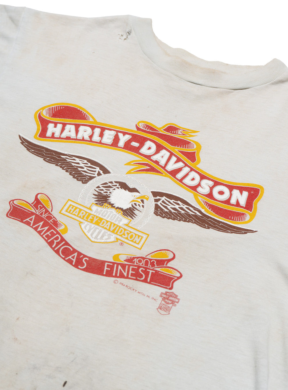 Vintage Harley Davidson America's Finest Tee - White | UNIF Clothing online shop