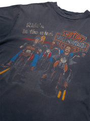 Vintage Ride'n in the Wind Tee - Black | UNIF Clothing near me