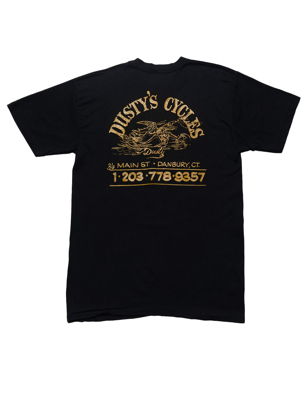 Vintage Die Yuppie Scum - Dusty's Cycles Tee - Black | UNIF Clothing online shop