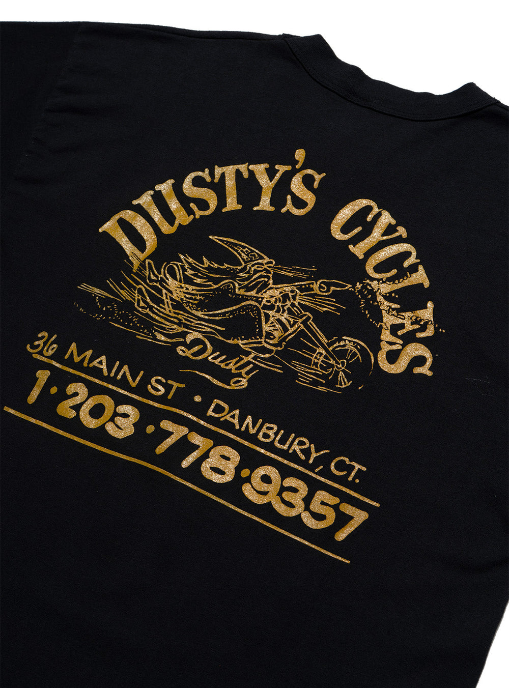 Vintage Die Yuppie Scum - Dusty's Cycles Tee - Black | UNIF Clothing online shop