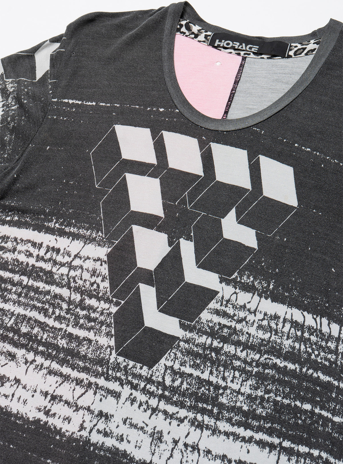 Vintage Horace 3D Cube Tee - Grey / Pink | UNIF Clothing near me