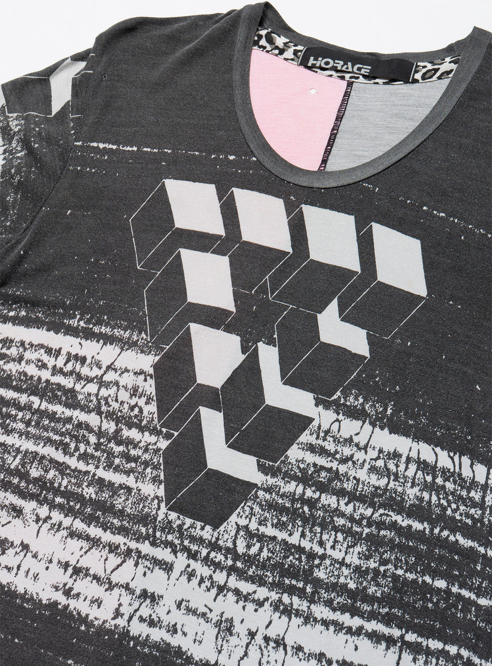 Vintage Horace 3D Cube Tee - Grey / Pink | UNIF Clothing near me
