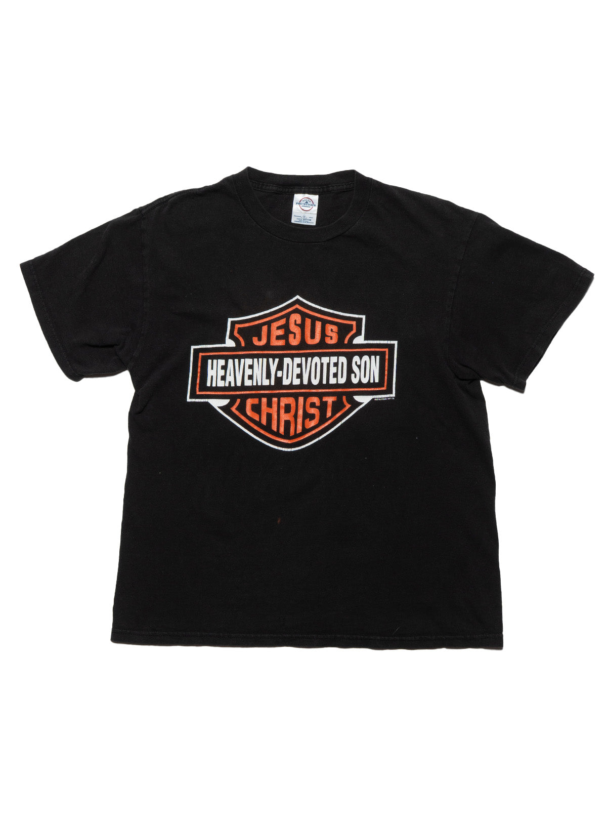 Vintage Harley Jesus Christ Heavenly-Devoted Son Tee - Black | UNIF Clothing discount