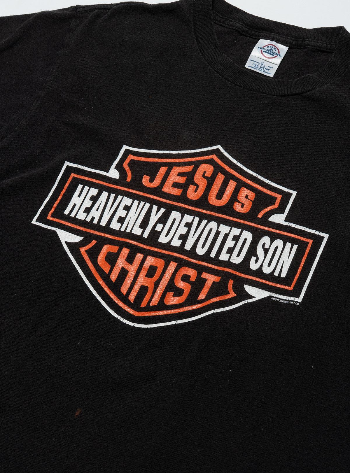 Vintage Harley Jesus Christ Heavenly-Devoted Son Tee - Black | UNIF Clothing discount