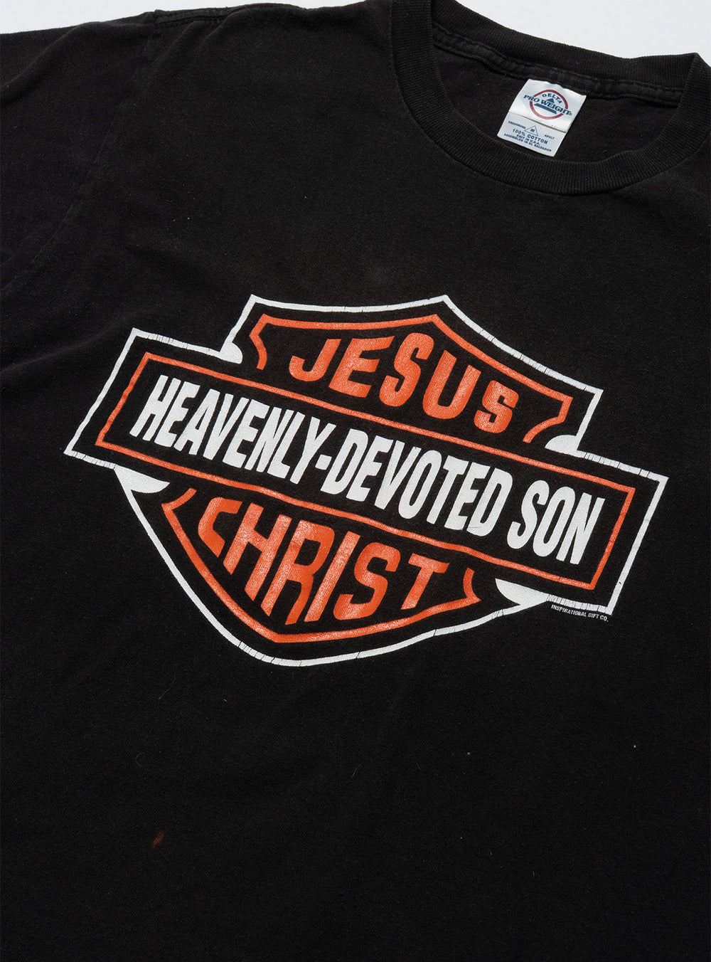 Vintage Harley Jesus Christ Heavenly-Devoted Son Tee - Black | UNIF Clothing discount