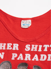 Vintage Another Shitty Day in Paradise Pink Panter Tank - Red | UNIF Clothing outlet