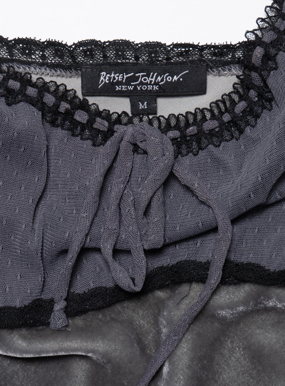 Vintage Betsy Johnson Velvet Gray Long Dress - Gray | UNIF Clothing online shop