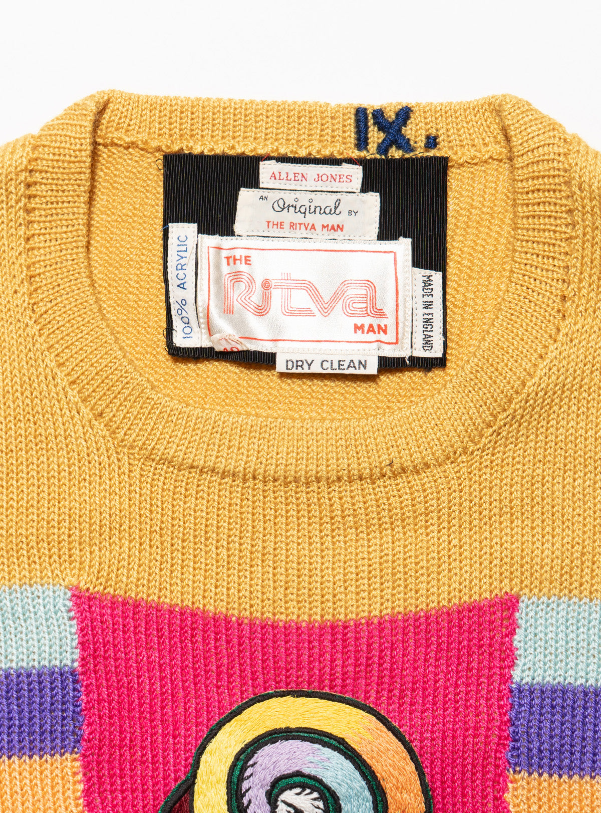 Vintage Ritva Man by Allen Jones 'Sheer Magic' Sweater, 1971 - Multi | UNIF Clothing on Sale