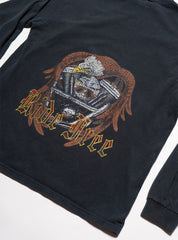 Vintage Ride Free Long Sleeve Tee - Black | UNIF Clothing online