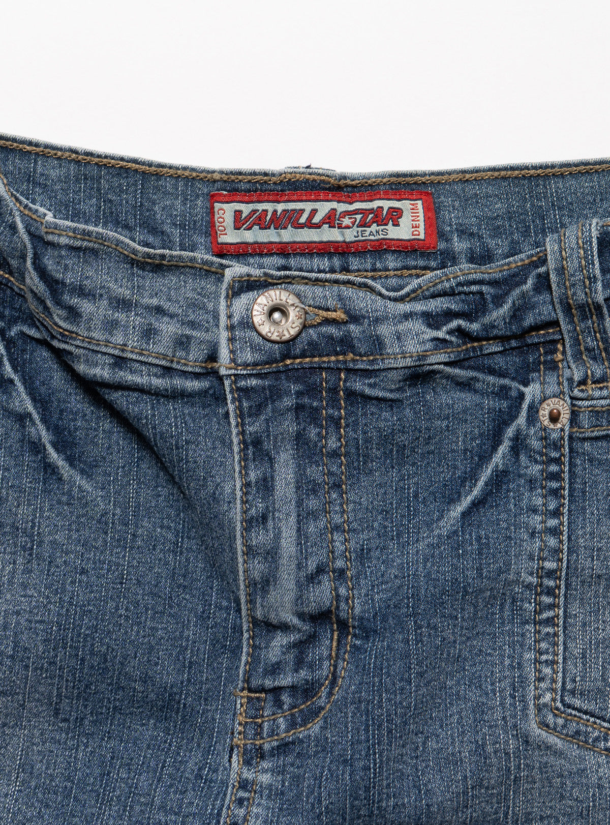 Vintage Vanilla Star Denim Pleated Mini Skirt - Blue | UNIF Clothing on Sale