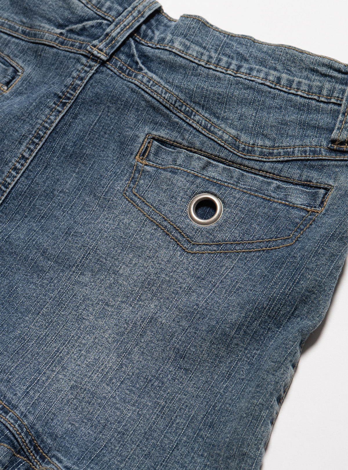 Vintage Vanilla Star Denim Pleated Mini Skirt - Blue | UNIF Clothing on Sale
