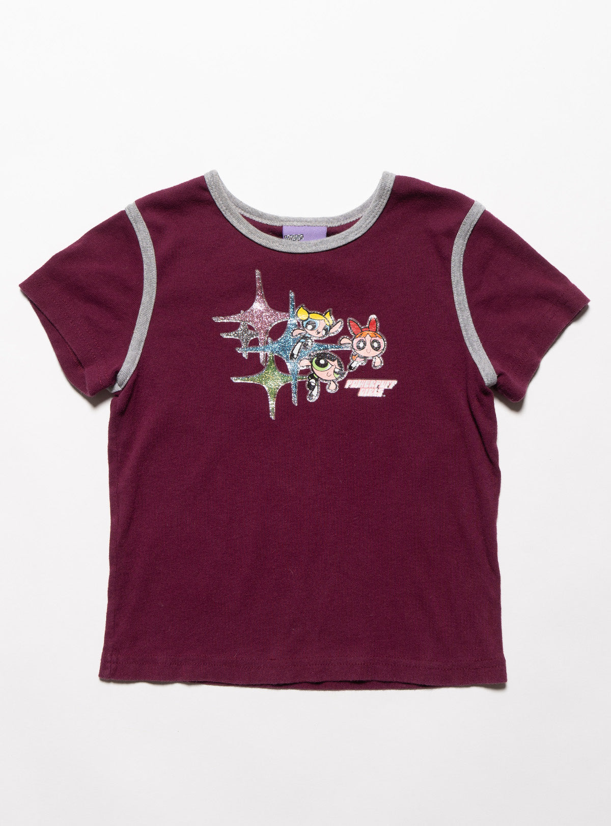 Vintage Powerpuff Girls baby Tee - Maroon | UNIF Clothing near me