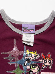 Vintage Powerpuff Girls baby Tee - Maroon | UNIF Clothing near me